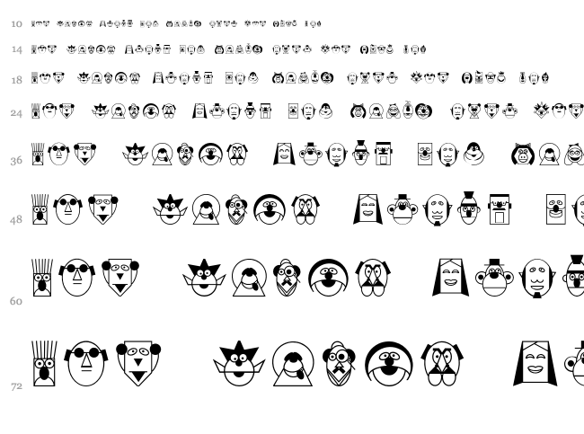 Regularmup font waterfall